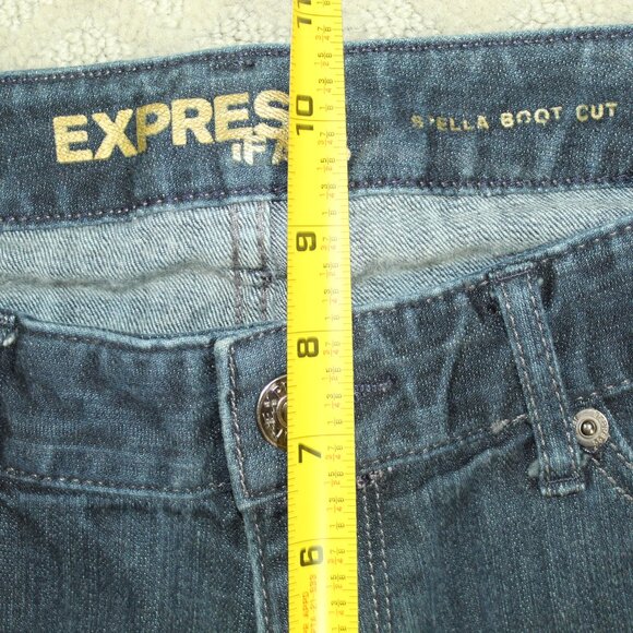 Express Stella Bootcut Regular Fit Low Rise Boot Cut Jeans Women's Size 4L 28x32 - Picture 5 of 8